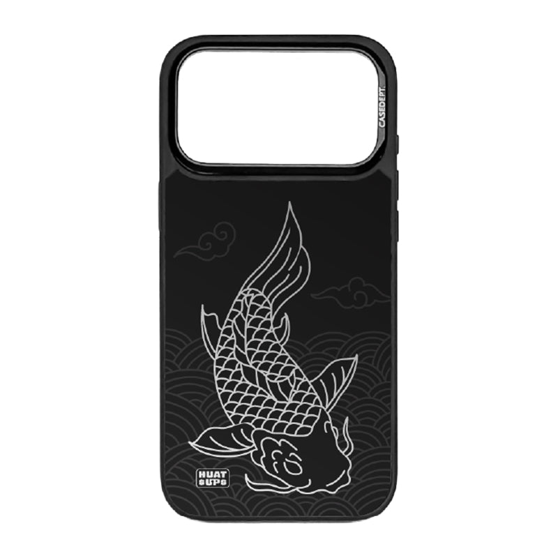 iPhone 17 Pro | 17 Pro Max Mirror Case - Black Huat Up Koi