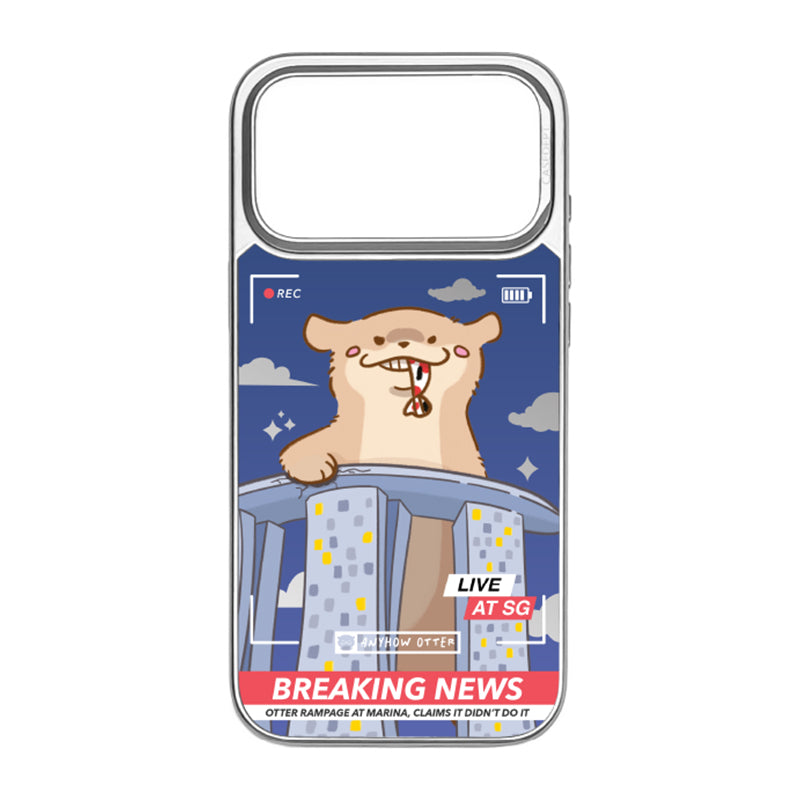 iPhone 17 Pro | 17 Pro Max Mirror Case - Silver Anyhow Otter Marina Rampage