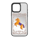 iPhone 16 Pro Max Mirror Case - Black Victorian Horse