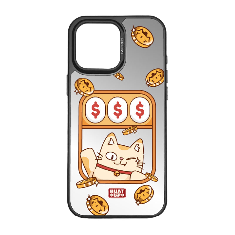 iPhone 16 Pro Max Mirror Case - Black Huat Up Jackpot
