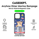 iPhone 16 Pro Max Mirror Case - Black Anyhow Otter Marina Rampage