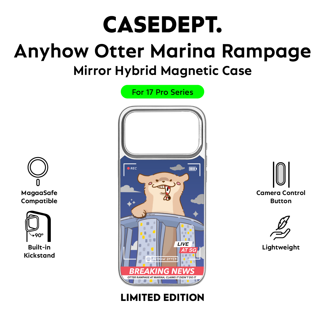 iPhone 17 Pro | 17 Pro Max Mirror Case - Silver Anyhow Otter Marina Rampage