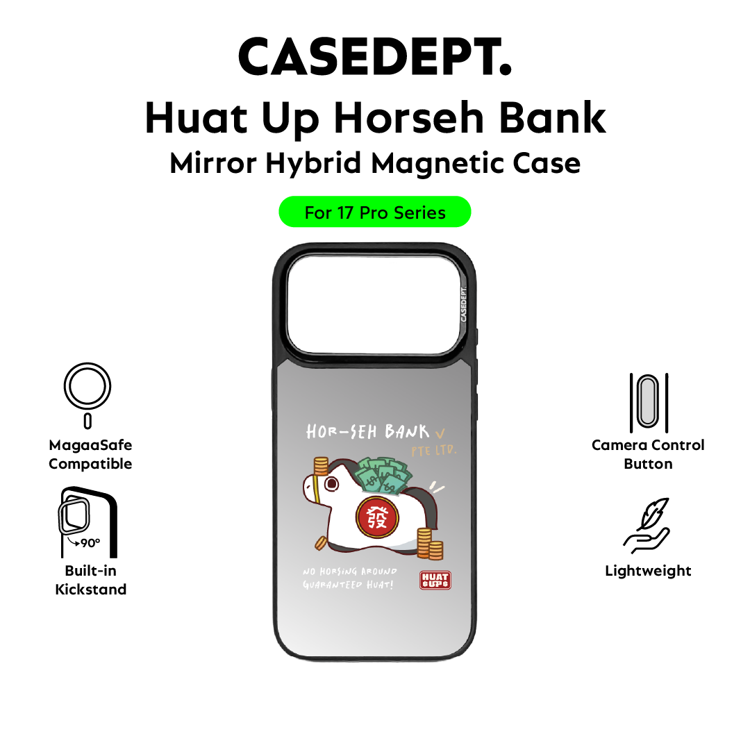 iPhone 17 Pro | 17 Pro Max Matte Mirror Case - Huat Up Horseh Bank