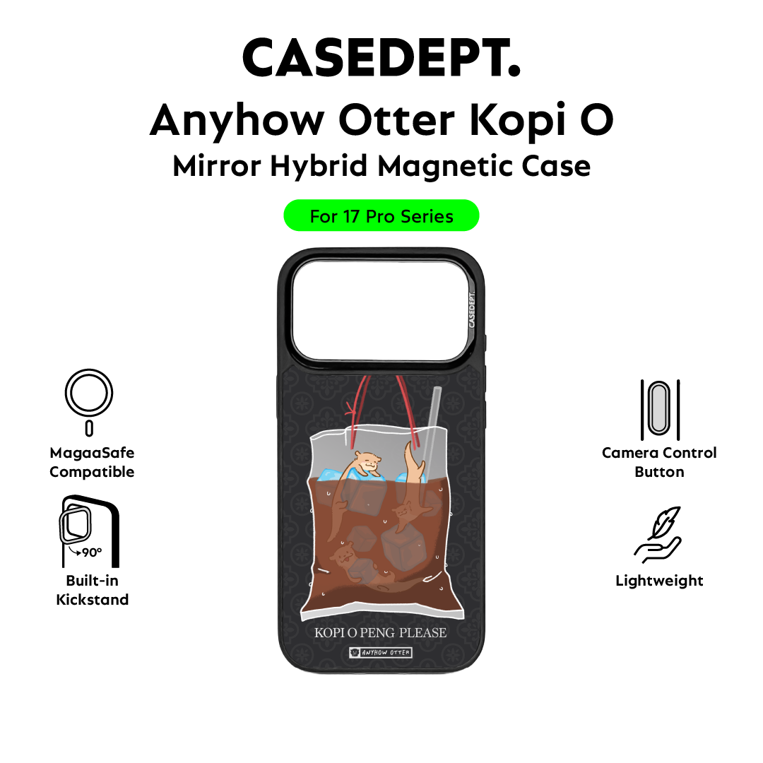 iPhone 17 Pro | 17 Pro Max Mirror Case - Black Anyhow Otter Kopi O