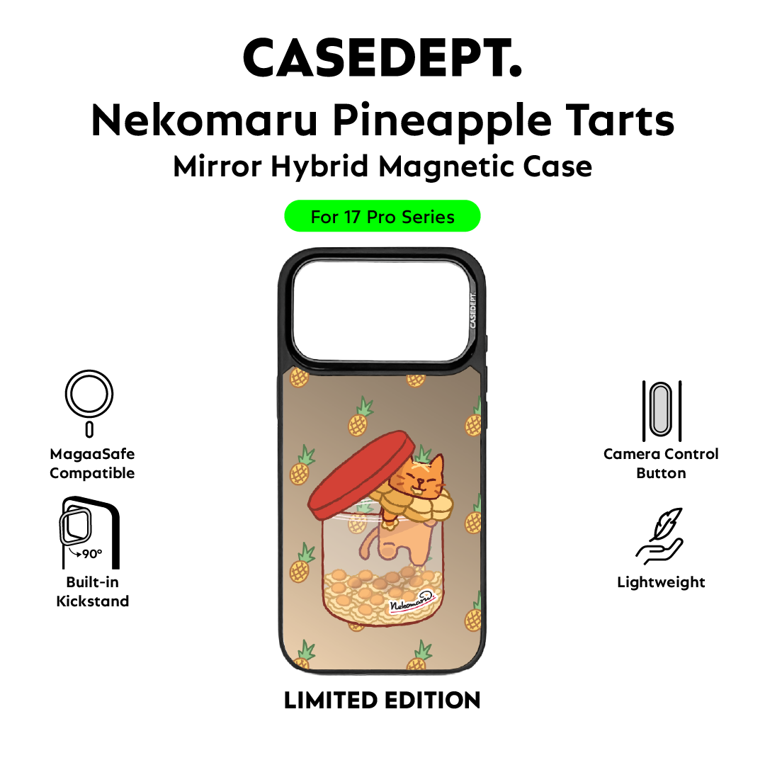 iPhone 17 Pro | 17 Pro Max Matte Mirror Case - Nekomaru Pineapple Tarts
