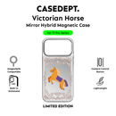 iPhone 17 Pro | 17 Pro Max Mirror Case - Silver Victorian Horse