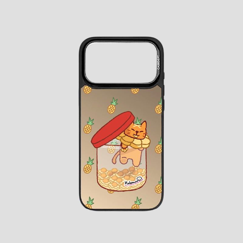iPhone 17 Pro | 17 Pro Max Matte Mirror Case - Nekomaru Pineapple Tarts