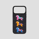 iPhone 17 Pro | 17 Pro Max Matte Mirror Case - Whimsical Horses