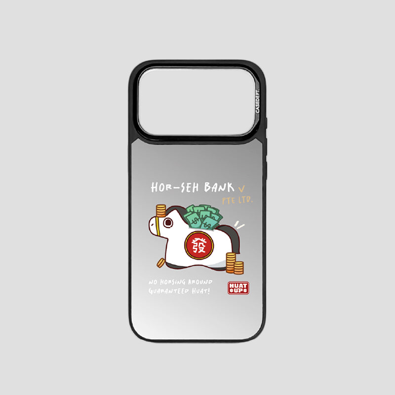 iPhone 17 Pro | 17 Pro Max Matte Mirror Case - Huat Up Horseh Bank