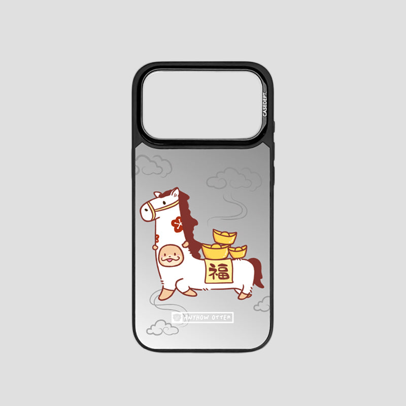 iPhone 17 Pro | 17 Pro Max Matte Mirror Case - Anyhow Otter Lucky Horse