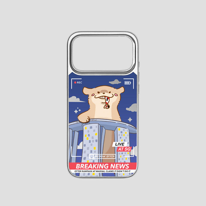 iPhone 17 Pro | 17 Pro Max Mirror Case - Silver Anyhow Otter Marina Rampage